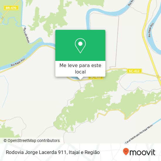 Rodovia Jorge Lacerda 911 mapa