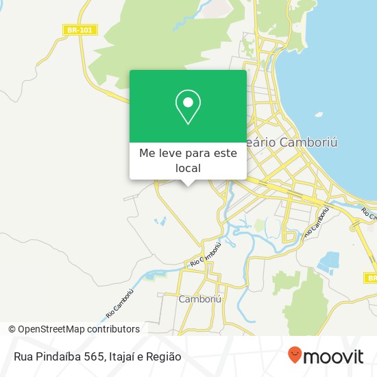 Rua Pindaíba 565 mapa