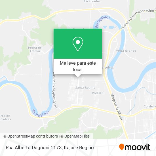 Rua Alberto Dagnoni 1173 mapa
