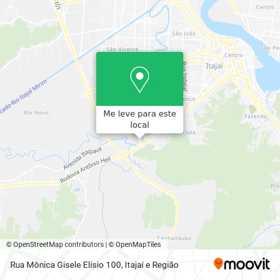 Rua Mônica Gisele Elísio 100 mapa