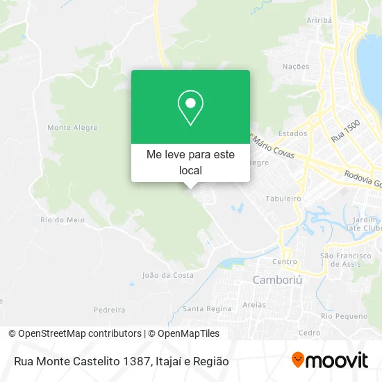 Rua Monte Castelito 1387 mapa