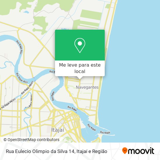 Rua Eulecio Olimpio da Silva 14 mapa