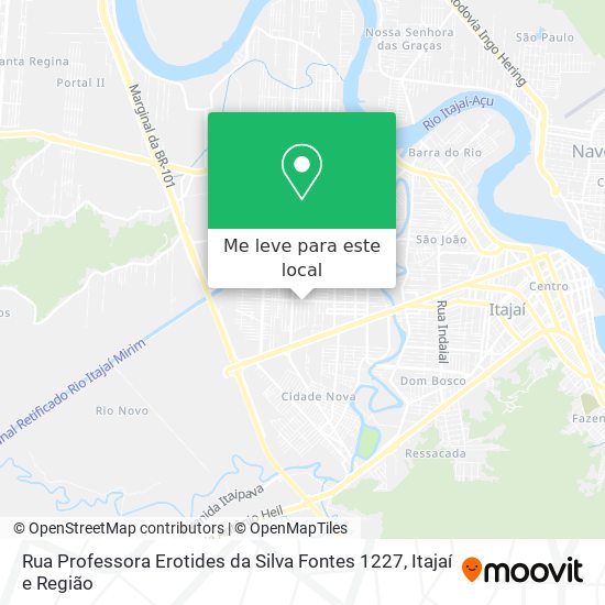 Rua Professora Erotides da Silva Fontes 1227 mapa
