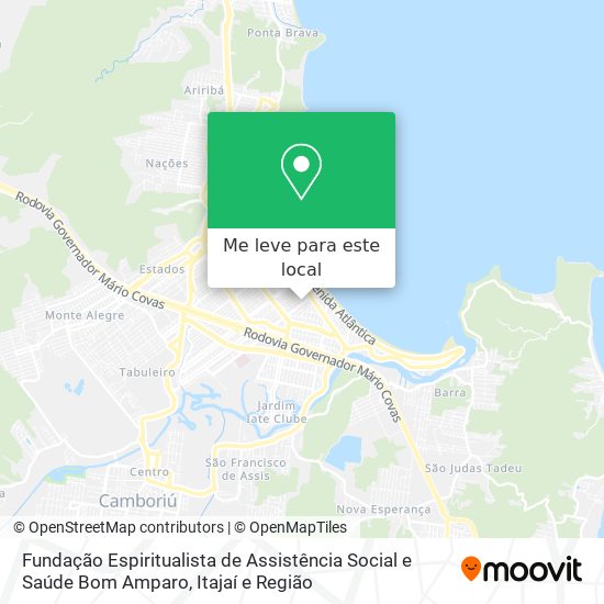 Fundação Espiritualista de Assistência Social e Saúde Bom Amparo mapa