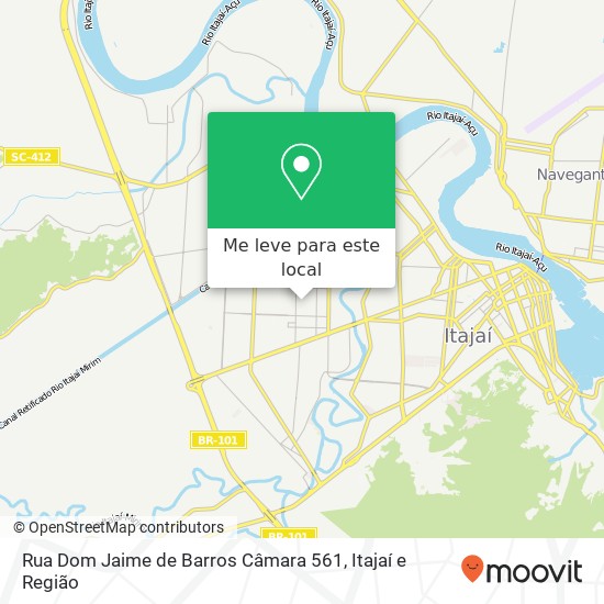 Rua Dom Jaime de Barros Câmara 561 mapa
