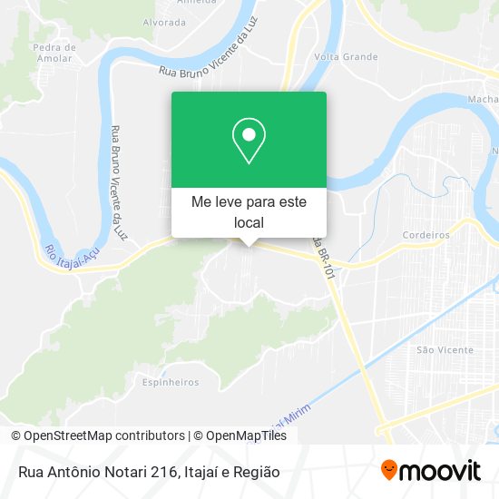 Rua Antônio Notari 216 mapa
