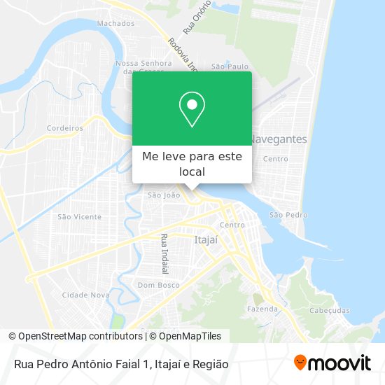 Rua Pedro Antônio Faial 1 mapa