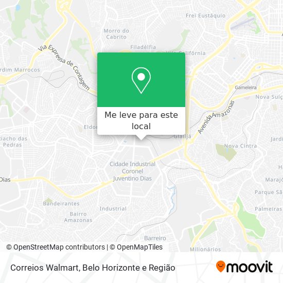 Correios Walmart mapa