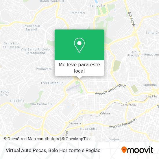 Virtual Auto Peças mapa