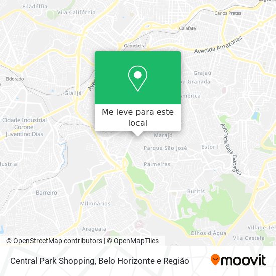 Central Park Shopping mapa