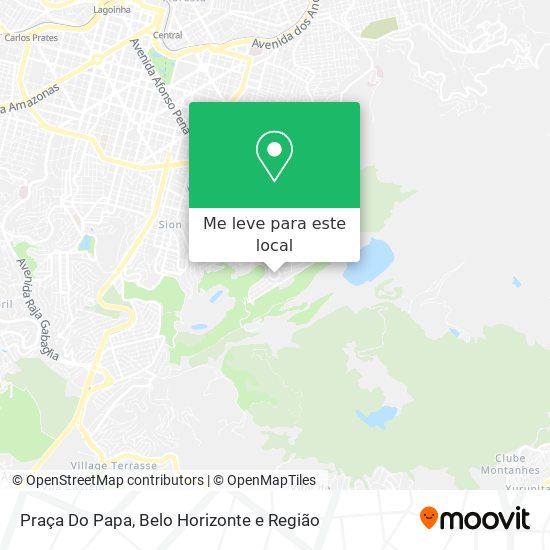 Praça Do Papa mapa