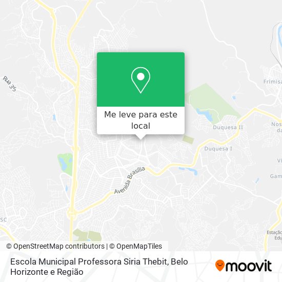 Escola Municipal Professora Siria Thebit mapa