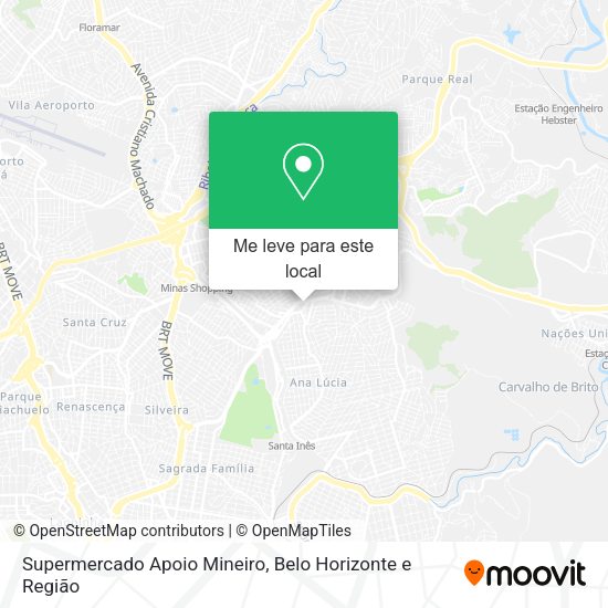 Supermercado Apoio Mineiro mapa