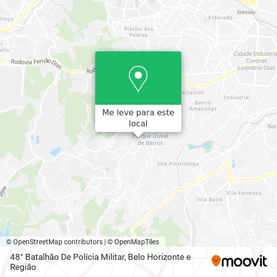 48° Batalhão De Polícia Militar mapa