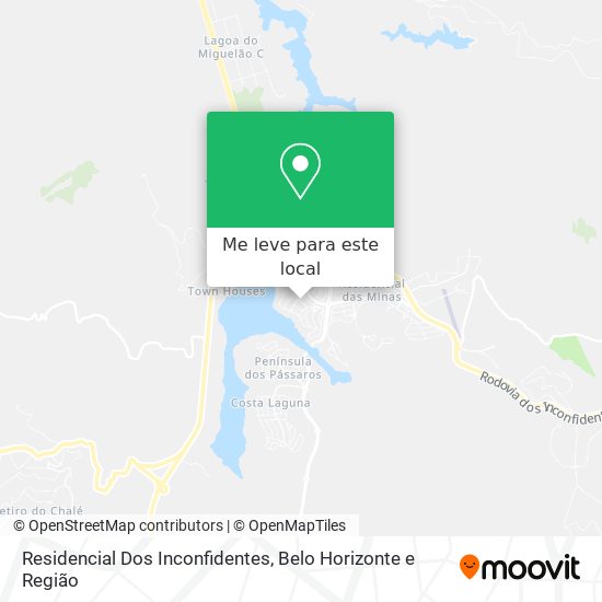 Residencial Dos Inconfidentes mapa