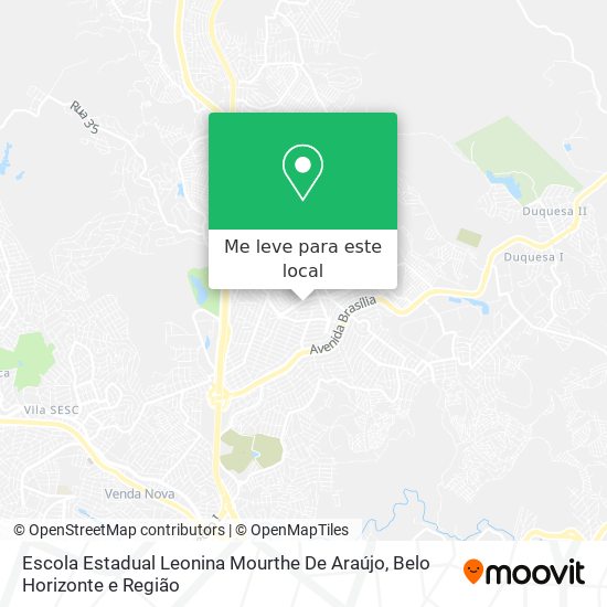 Escola Estadual Leonina Mourthe De Araújo mapa