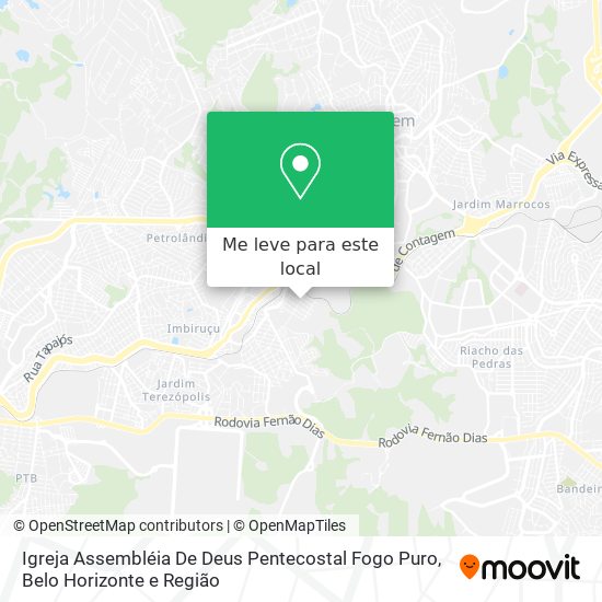 Igreja Assembléia De Deus Pentecostal Fogo Puro mapa
