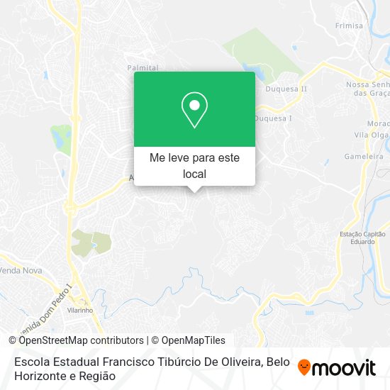 Escola Estadual Francisco Tibúrcio De Oliveira mapa