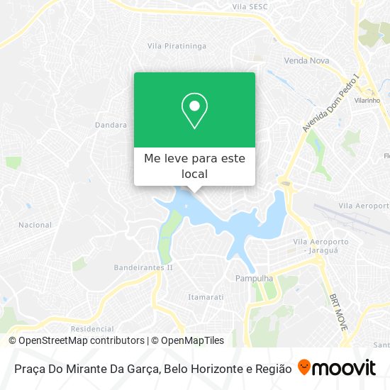 Praça Do Mirante Da Garça mapa