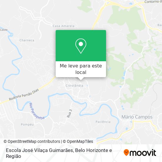 Escola José Vilaça Guimarães mapa