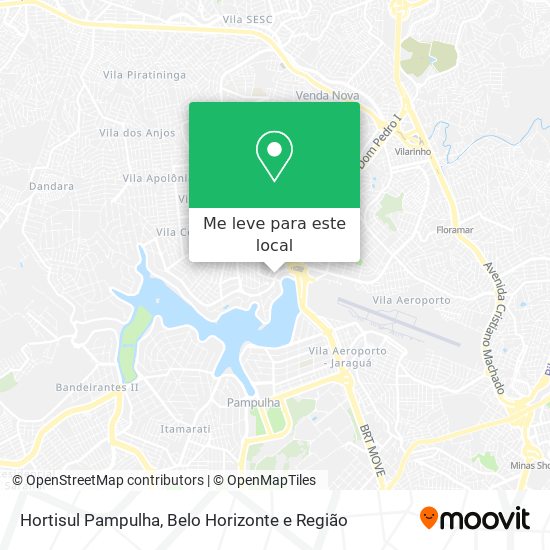 Hortisul Pampulha mapa