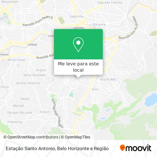 Estação Santo Antonio mapa