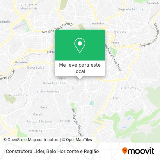 Construtora Lider mapa