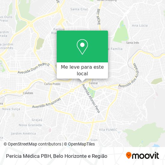 Perícia Médica PBH mapa