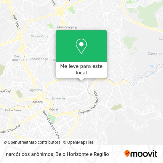 narcóticos anônimos mapa