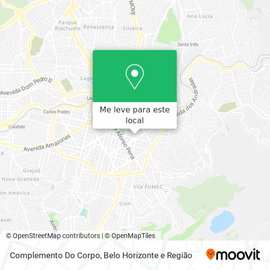 Complemento Do Corpo mapa