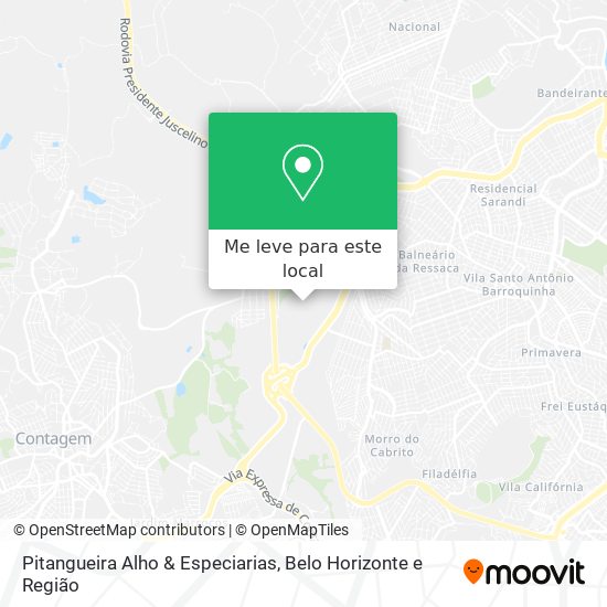 Pitangueira Alho & Especiarias mapa