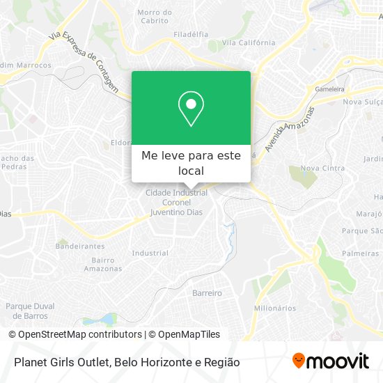 Planet Girls Outlet mapa