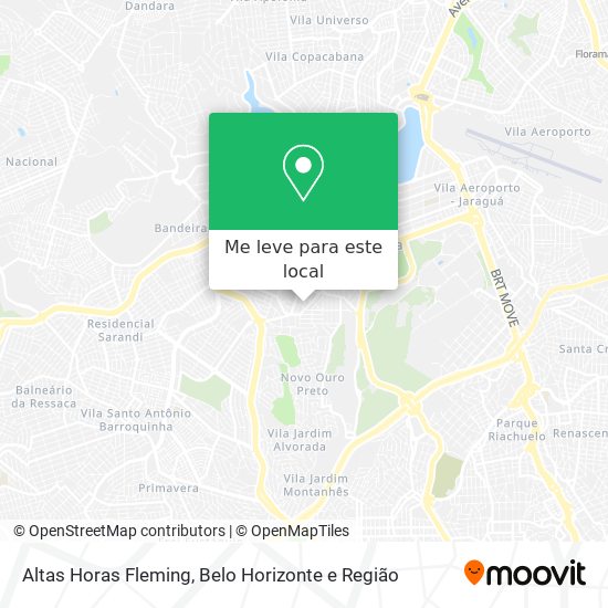 Altas Horas Fleming mapa