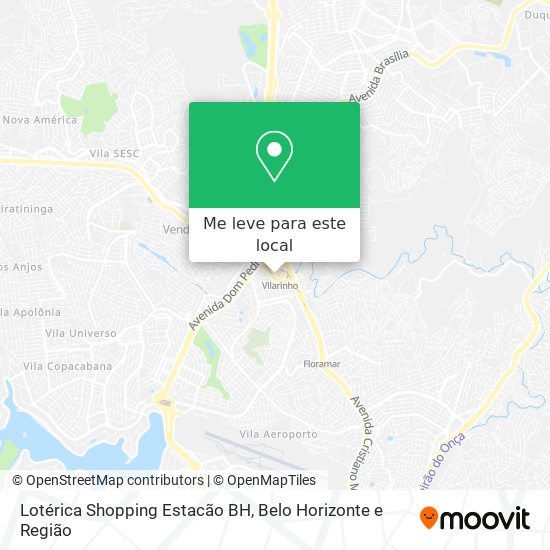 Lotérica Shopping Estacão BH mapa