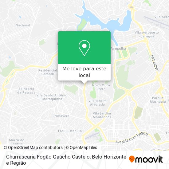 Churrascaria Fogão Gaúcho Castelo mapa
