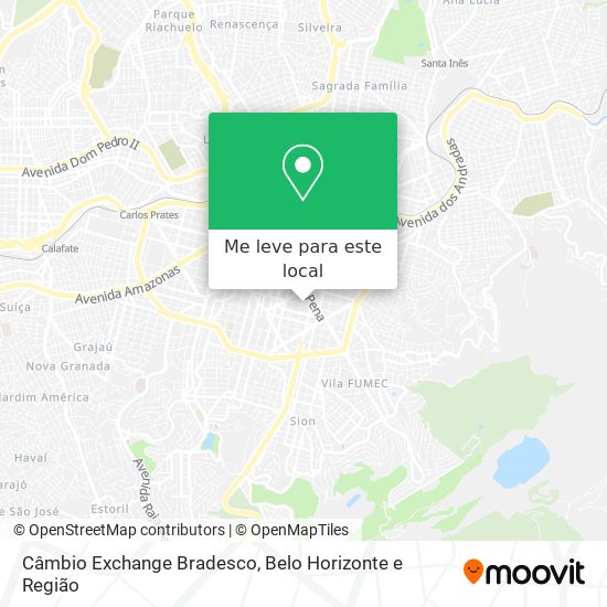 Câmbio Exchange Bradesco mapa