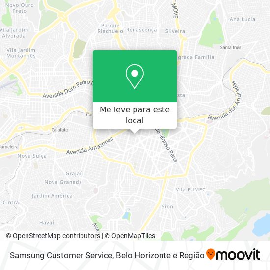 Samsung Customer Service mapa