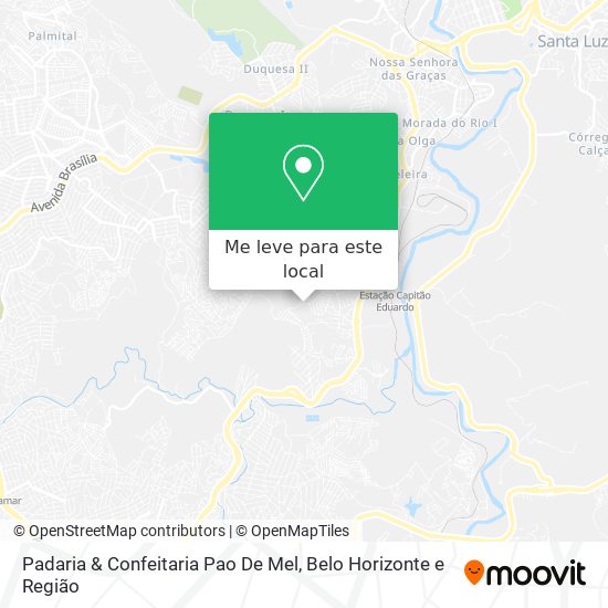Padaria & Confeitaria Pao De Mel mapa