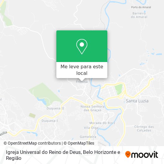 Igreja Universal do Reino de Deus mapa