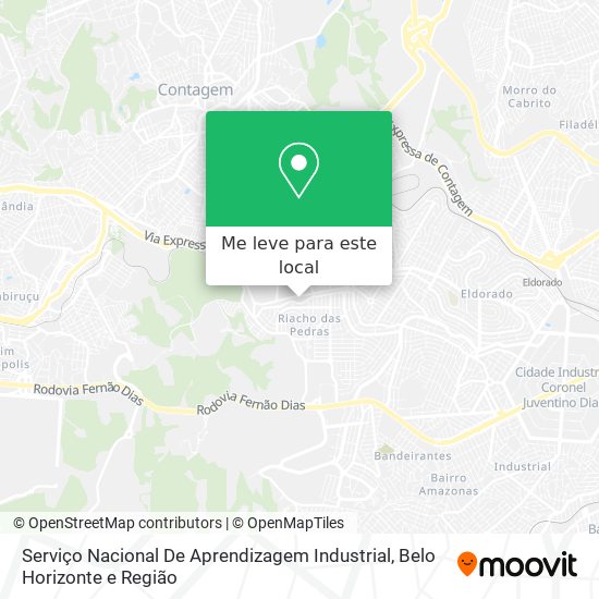 Serviço Nacional De Aprendizagem Industrial mapa