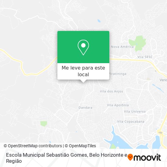 Escola Municipal Sebastião Gomes mapa