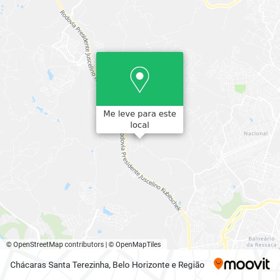Chácaras Santa Terezinha mapa