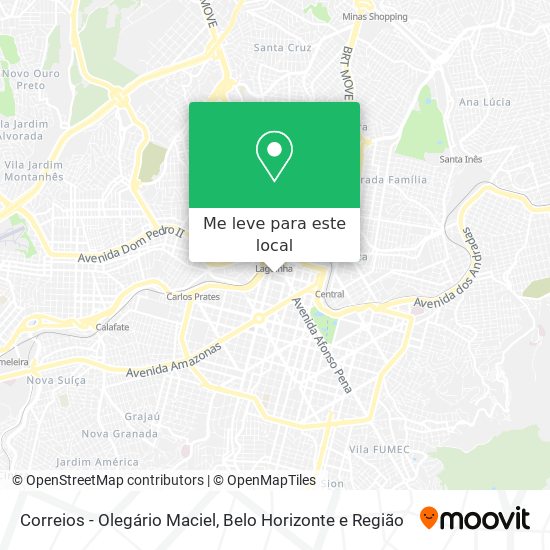 Correios - Olegário Maciel mapa