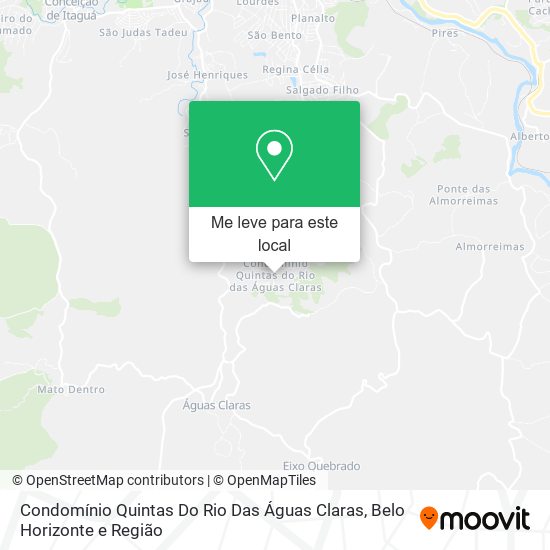 Condomínio Quintas Do Rio Das Águas Claras mapa