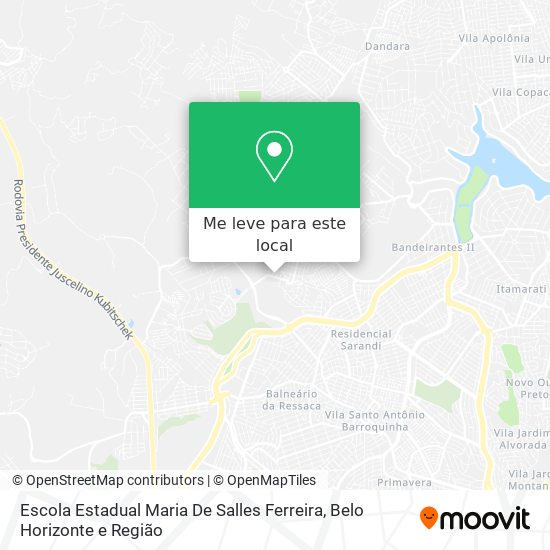 Escola Estadual Maria De Salles Ferreira mapa