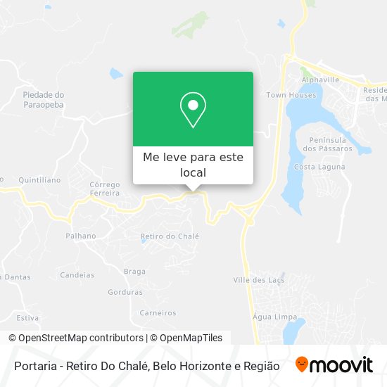 Portaria - Retiro Do Chalé mapa