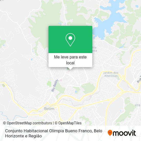 Conjunto Habitacional Olímpia Bueno Franco mapa