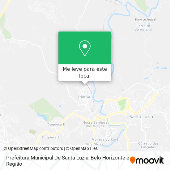 Prefeitura Municipal De Santa Luzia mapa