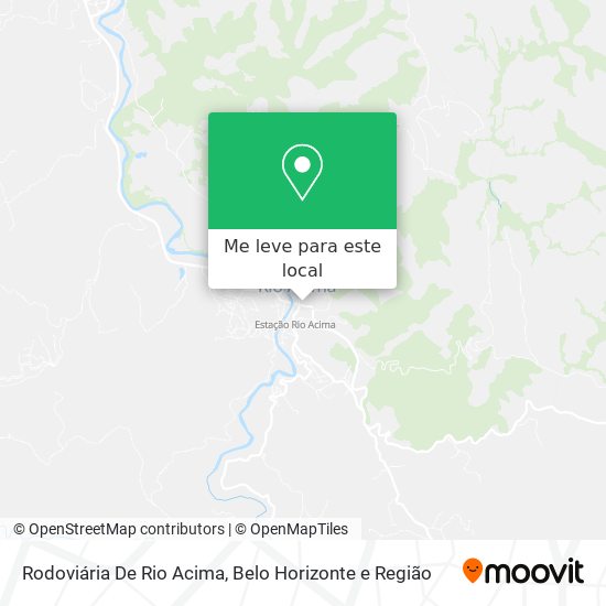 Rodoviária De Rio Acima mapa