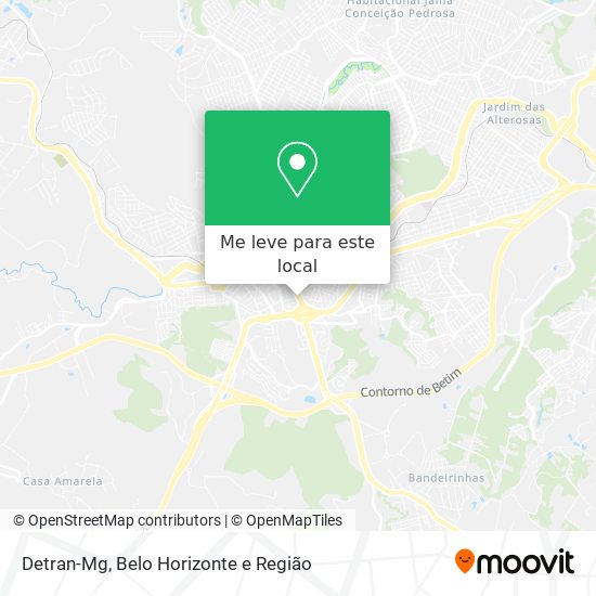 Detran-Mg mapa
